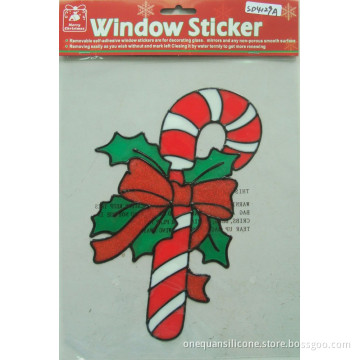 snowman christmas fridge magnet,christmas window jellies sticker